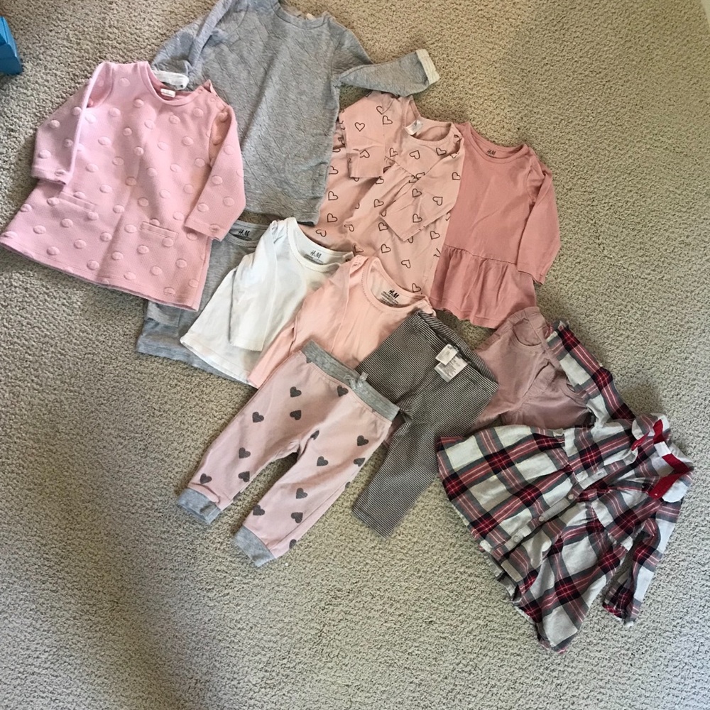 Lot of H&M Baby Girl Clothes
